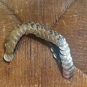 Vintage 1980’s Nautical Metal Anchor Elastic Belt